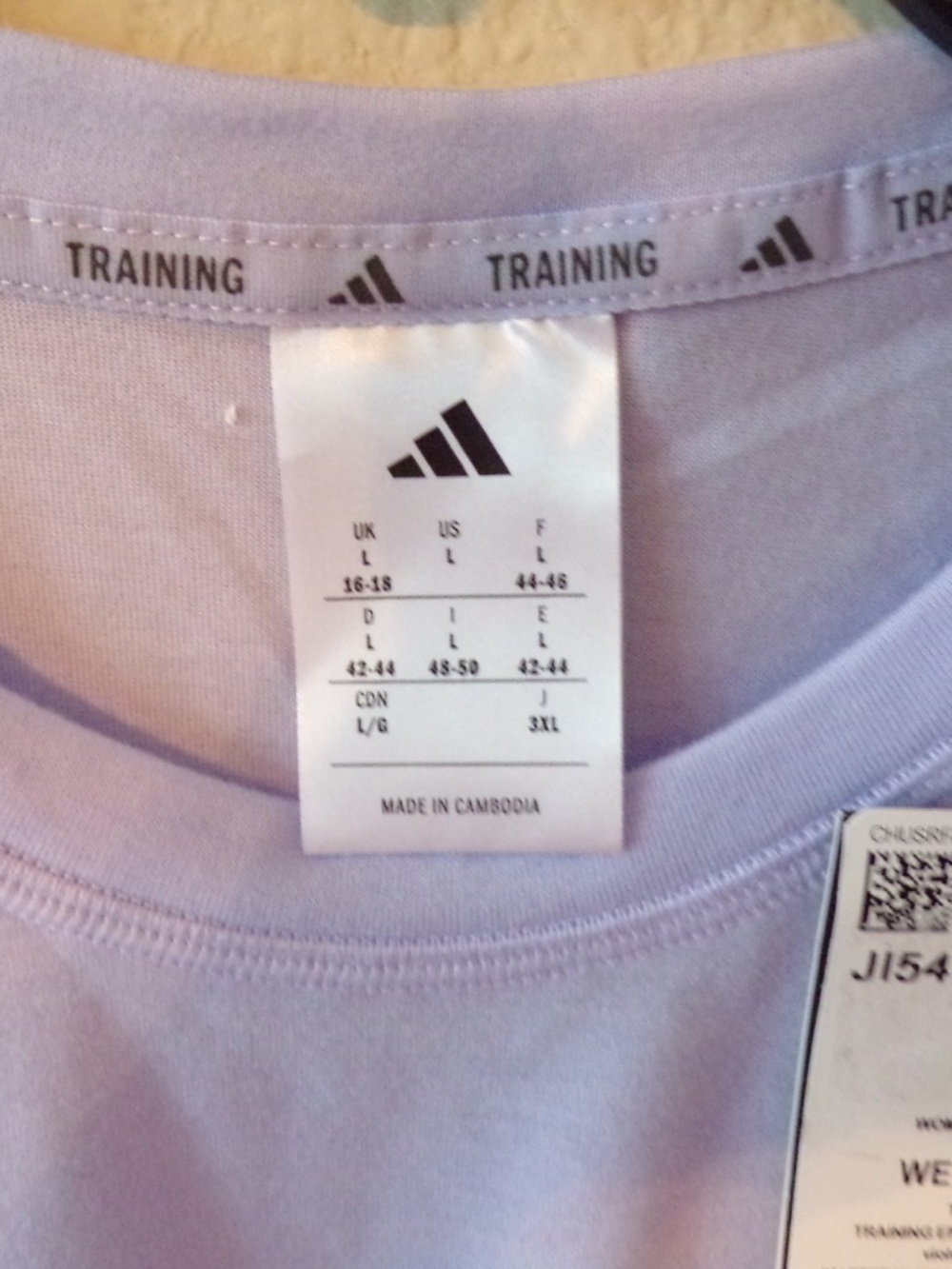 Adidas Women's Training Crop Tank Top Size L Violet Tone Purple - Picture 4 of 4